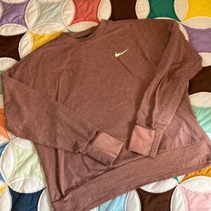 Mauve Nike Running Long-Sleeve Shirt